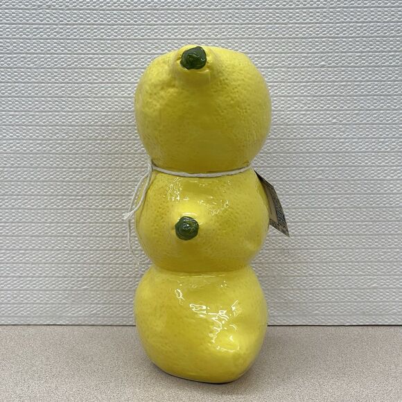 LEMON Ceramic Pottery Bud Vase Figural Yellow 3-D Textured One Design Home - Picture 5 of 17